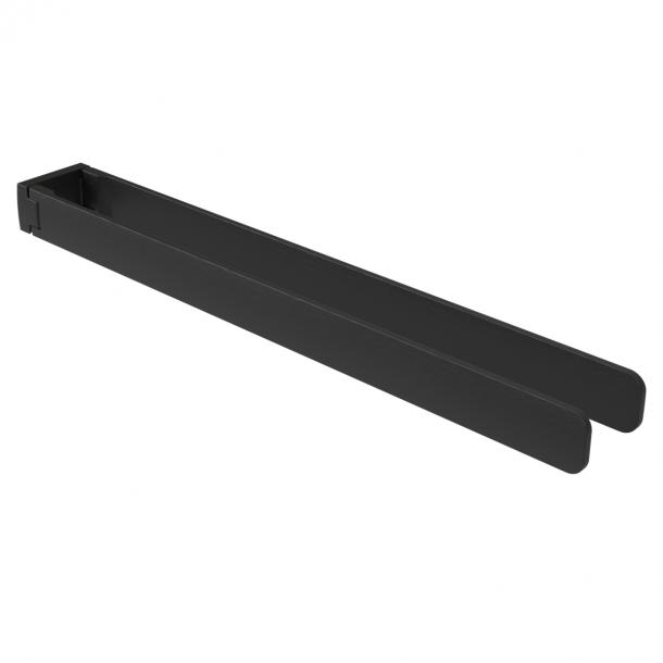 Haceka Aline towel rail double swing black aluminum 46cm | Haceka